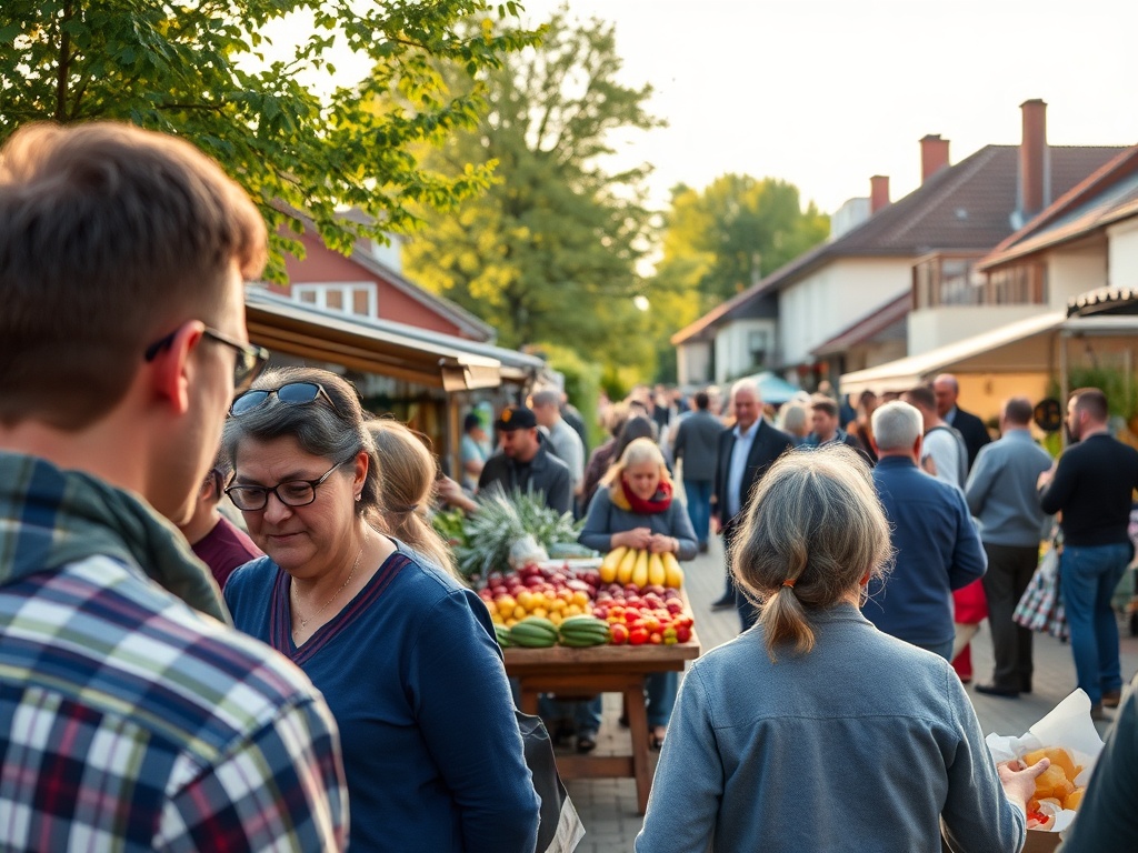 Ilustracja symbolizująca Dzień Ziemi z elementami natury i miasta Wojkowice.